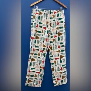 {Old Navy} wide leg Christmas tree pants Christmas jammies women's size M